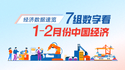 7組數(shù)字看1—2月份中國經(jīng)濟