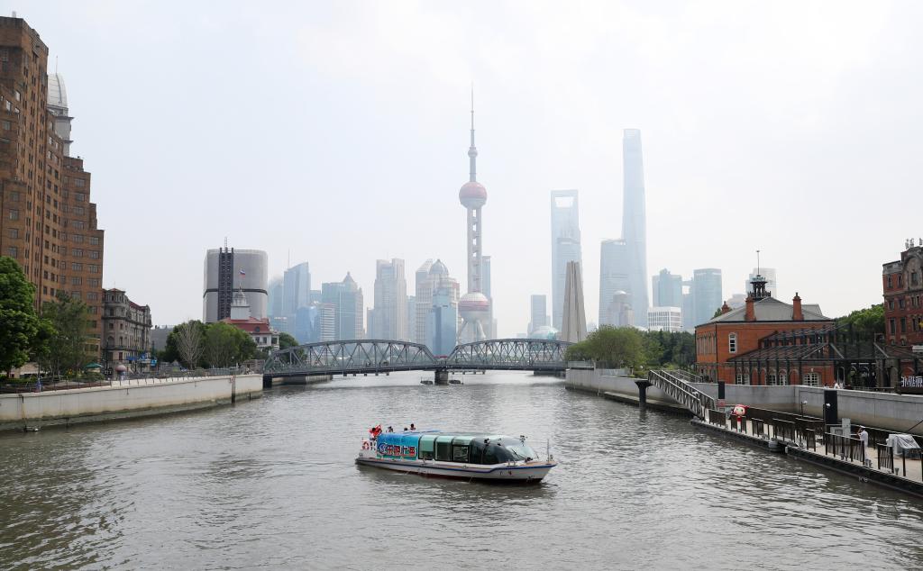 上海：蘇州河旅游水上航線開通試運(yùn)營