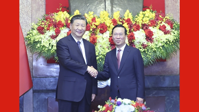習(xí)近平同越南國家主席武文賞舉行會(huì)談