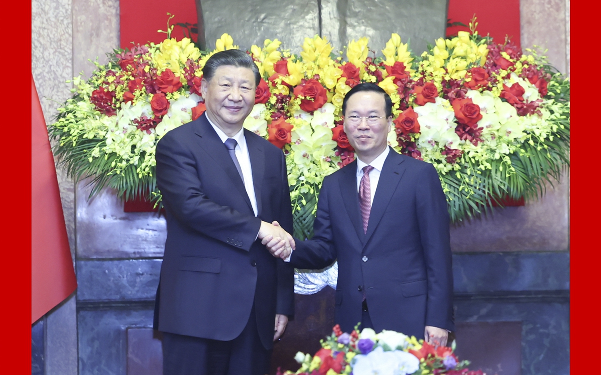 習(xí)近平同越南國家主席武文賞舉行會(huì)談